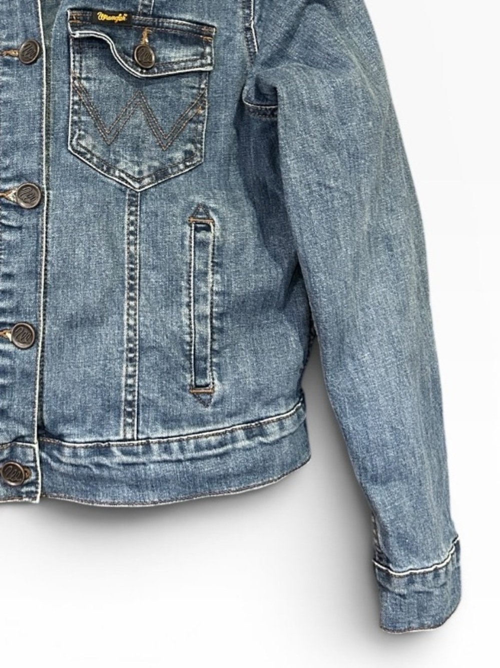 Wrangler Retro Texas Tech Red Raiders Denim Jean Jacket Women’s Size Medium - Picture 8 of 12